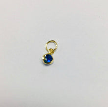 Load image into Gallery viewer, 14k Gold 3 mm Stone charm for rings