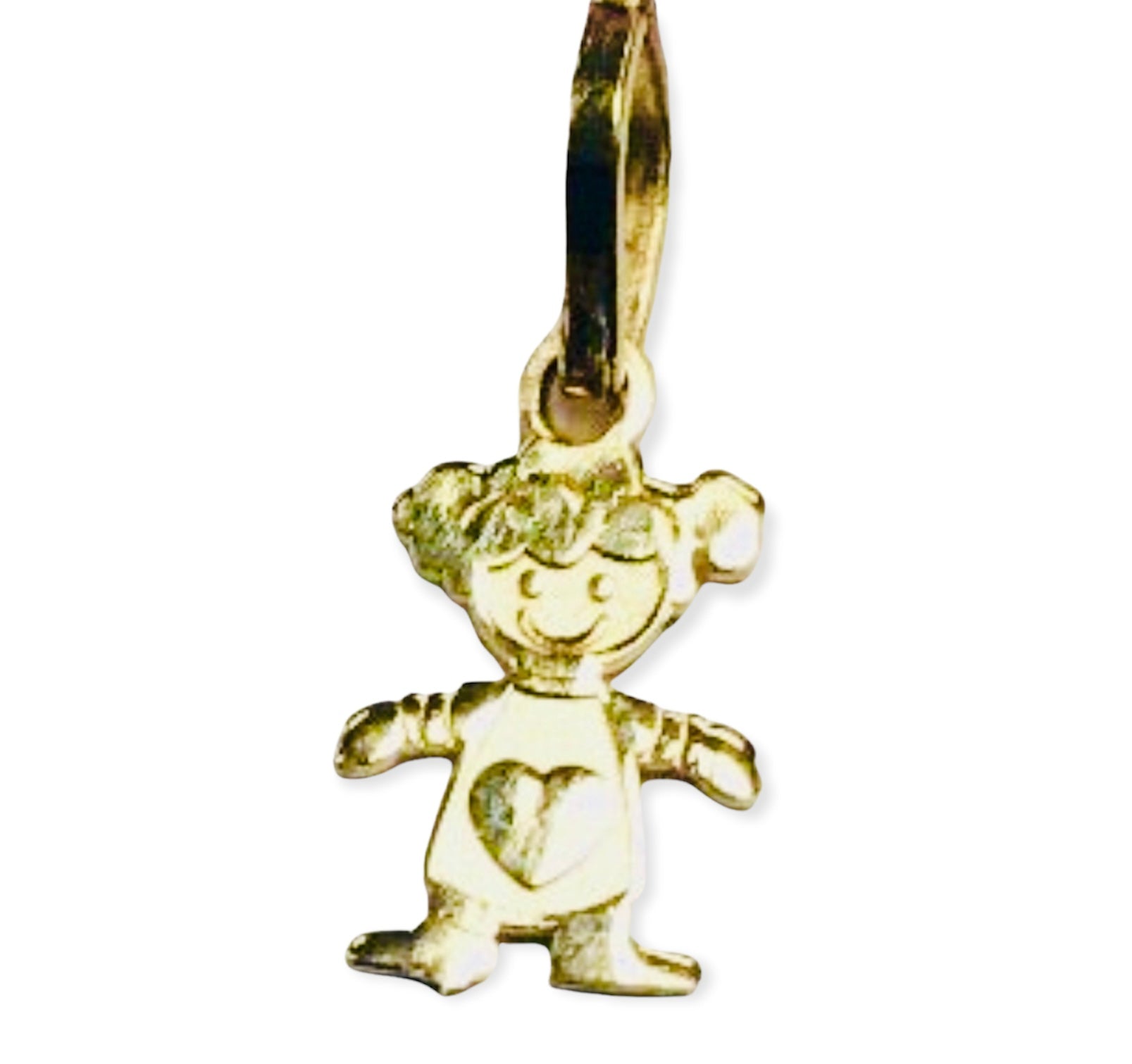 14 k gold  small girl charm