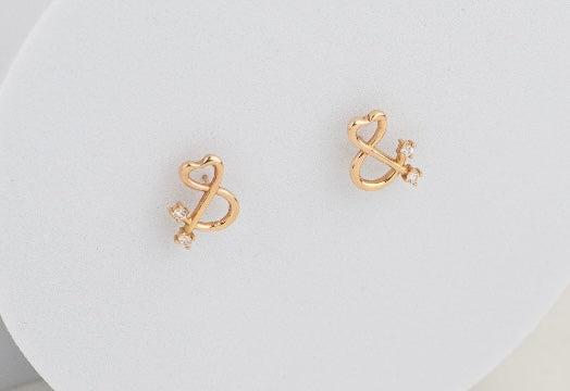 “ You & I “ 14k Earrings /Yellow gold
